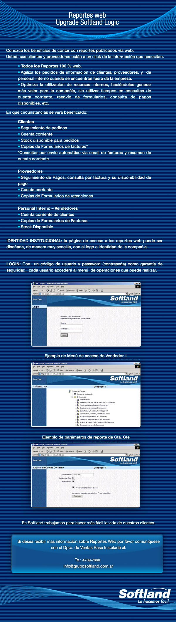 Grupo Softland - Reportes Web
